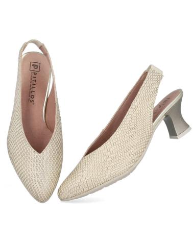 PITILLOS 10510 ZAPATOS DE TACON MEDIO M ORO