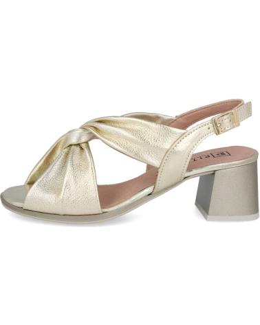 PITILLOS 10534 SANDALIAS DE TACON MEDIO ORO