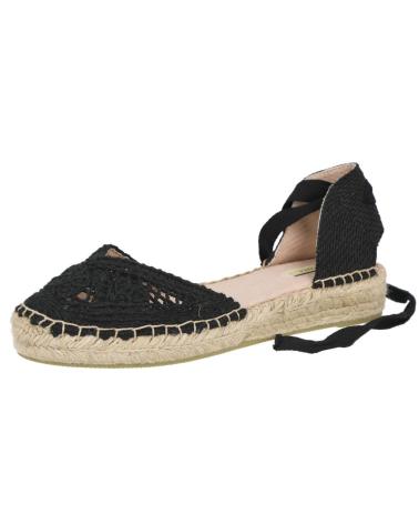 CORINA M5421 ALPARGATAS PLANAS DE MUJER NEGGRO