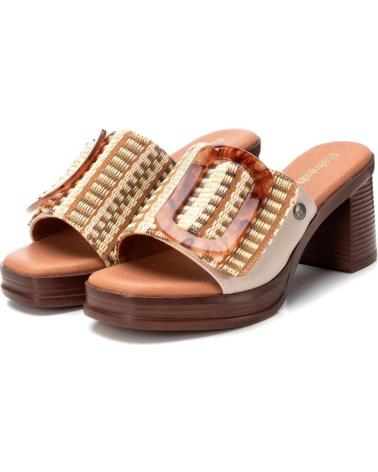 REFRESH ZAPATOS DE TACON EN PARA MUJER BEIGE