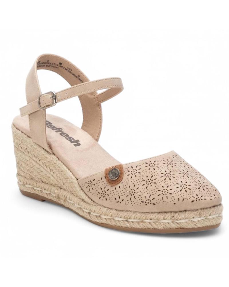 Sandalias de Mujer REFRESH CUNAS DE ESPARTO MD172639 PARA MUJER EN COLOR BEIGE