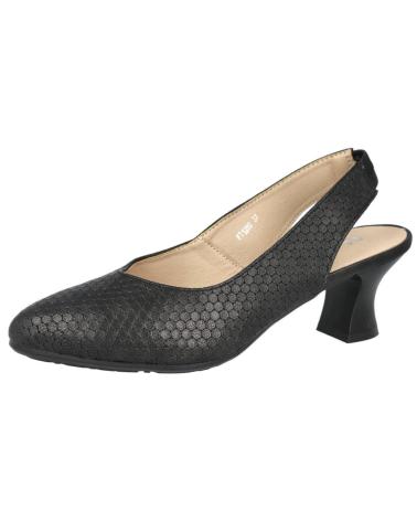 L&R SHOES LR SHOES FT1292 ZAPATOS DE TACON MEDIO NEGRO
