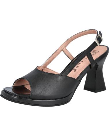 PITILLOS 10542 SANDALIAS DE TACON MUJER NEGRO
