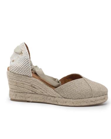 TINA KIZ ALPARGATAS DE CUÑA TINA KIZ PARA MUJER EN COLOR PLATINO ORO-PLATINO