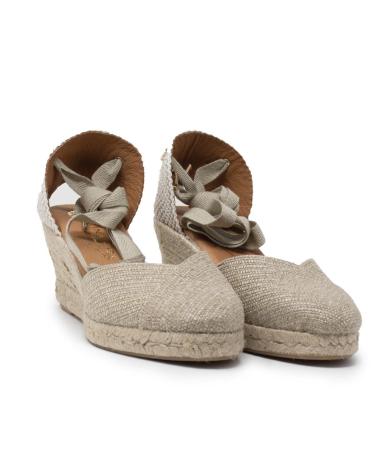 TINA KIZ ALPARGATAS DE CUÑA TINA KIZ PARA MUJER EN COLOR PLATINO ORO-PLATINO
