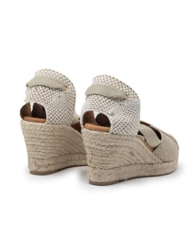 TINA KIZ ALPARGATAS DE CUÑA TINA KIZ PARA MUJER EN COLOR PLATINO ORO-PLATINO