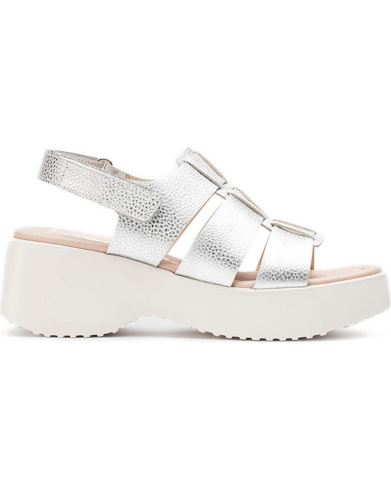 WONDERS SANDALIAS CON FORMA NORA D-9724 PLATA