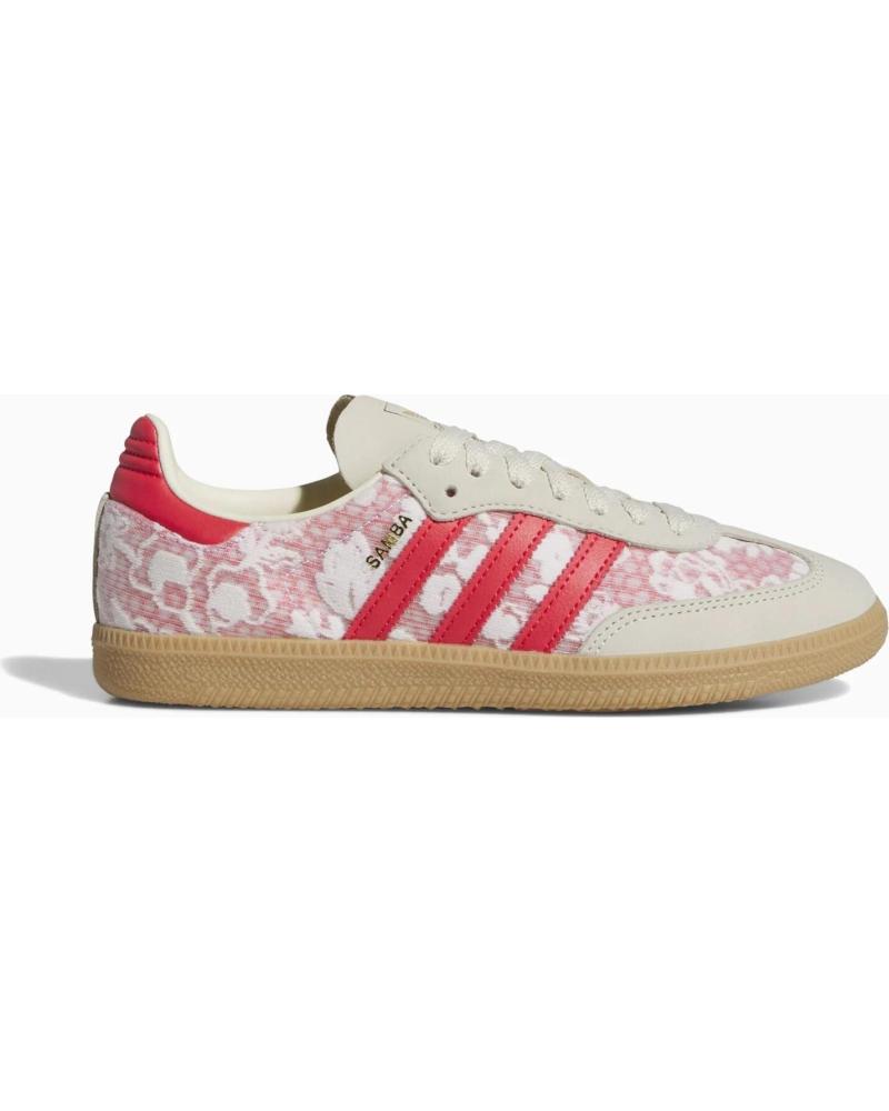ADIDAS SAMBA OG X LIBERTY LONDON WOMENS BETTER SCARLET - 39 1-3 WHITE