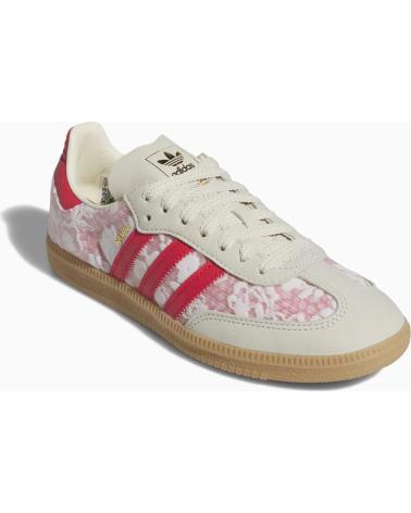 ADIDAS SAMBA OG X LIBERTY LONDON WOMENS BETTER SCARLET - 39 1-3 WHITE