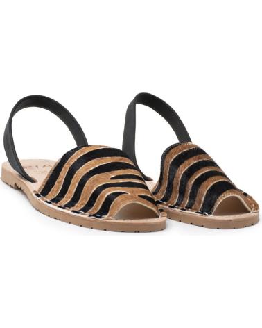 RIA MENORCA MENORQUINA BIG CEBRA NAPA NEGRO