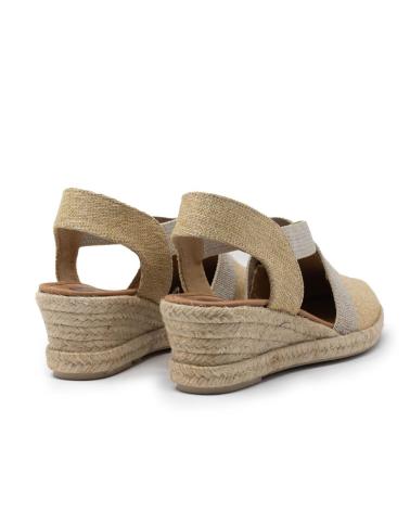 TINA KIZ ESPADRILLES DE CUNHA TINA KIZ 7007B OURO/PLATINO ORO-PLATINO