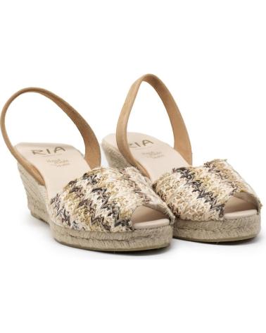 RIA MENORCA MENORQUINA PLATAFORMA YUTE MARRON CAMEL