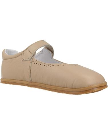 girl Flat shoes BLANDITOS MERCEDITAS DE PIEL RESPETUOSAS CALMA BEIGE