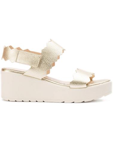 WONDERS SANDALIAS DE PIEL PURPURA B-9501 PLATINO