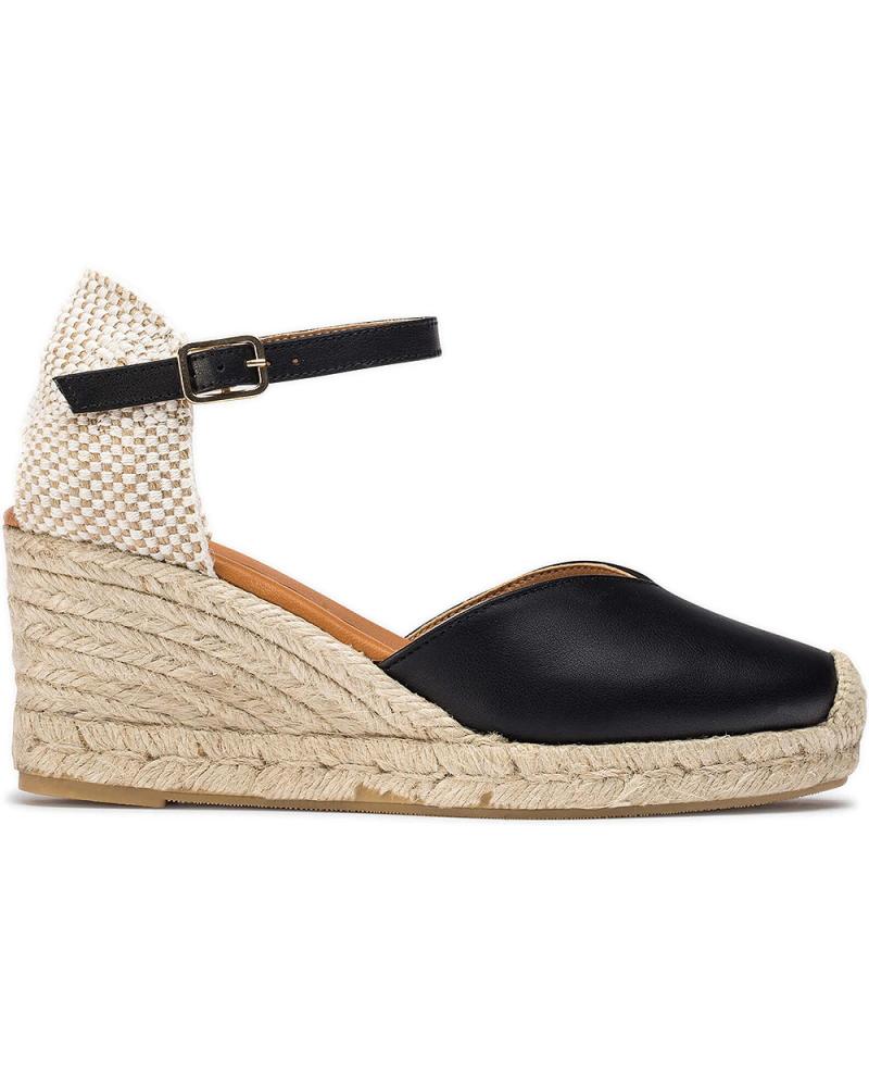 WONDERS ALPARGATAS CON CUNA ENA YD-SI685 NEGRO