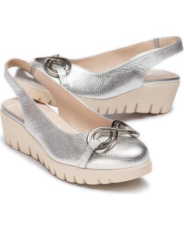 WONDERS ZAPATOS DESTALONADOS GALE C-33331 PLATA
