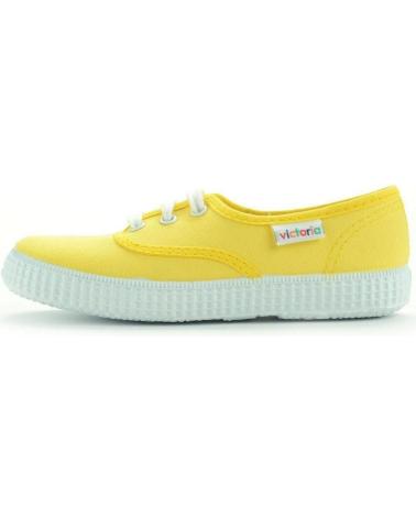 Sandalias de Niño VICTORIA ZAPATILLA CORDON LONA AMARILLA AMARILLO