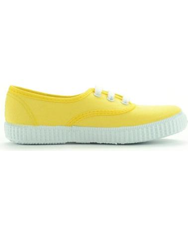Sandalias de Niño VICTORIA ZAPATILLA CORDON LONA AMARILLA AMARILLO