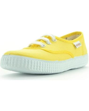 Sandalias de Niño VICTORIA ZAPATILLA CORDON LONA AMARILLA AMARILLO