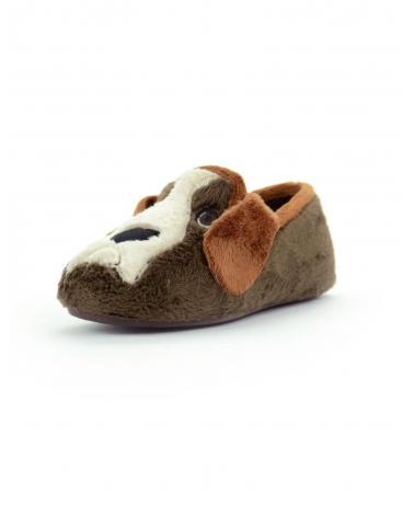 Hausschuhe De Niño HUSH PUPPIES ZAPATILLA CERRADA PERRO MARRON  MARRON