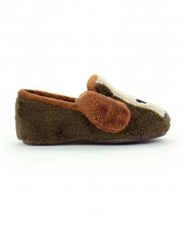 Hausschuhe De Niño HUSH PUPPIES ZAPATILLA CERRADA PERRO MARRON  MARRON