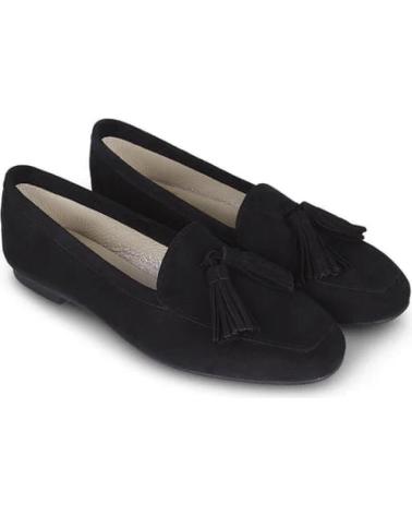 MENINA STEP WOMENS CARDIFF SUEDE SANDALS BLACK