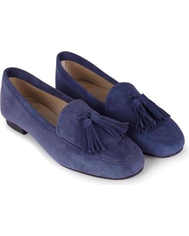 MENINA STEP WOMENS CARDIFF SUEDE SANDALS BLUE