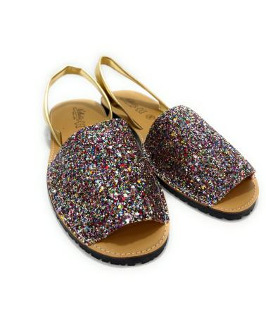 MENORQUINAS BÁSICAS DE COURO GLITTER CHIC VISION VARIOS COLORES