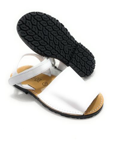 MINORCHINE IN PELLE BIANCHE CHIC VISION CON CHIUSURA ADESIVA BLANCO