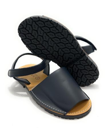 MENORQUINAS DE COURO AZUIS CHIC VISION COM FECHO ADESIVO AZUL