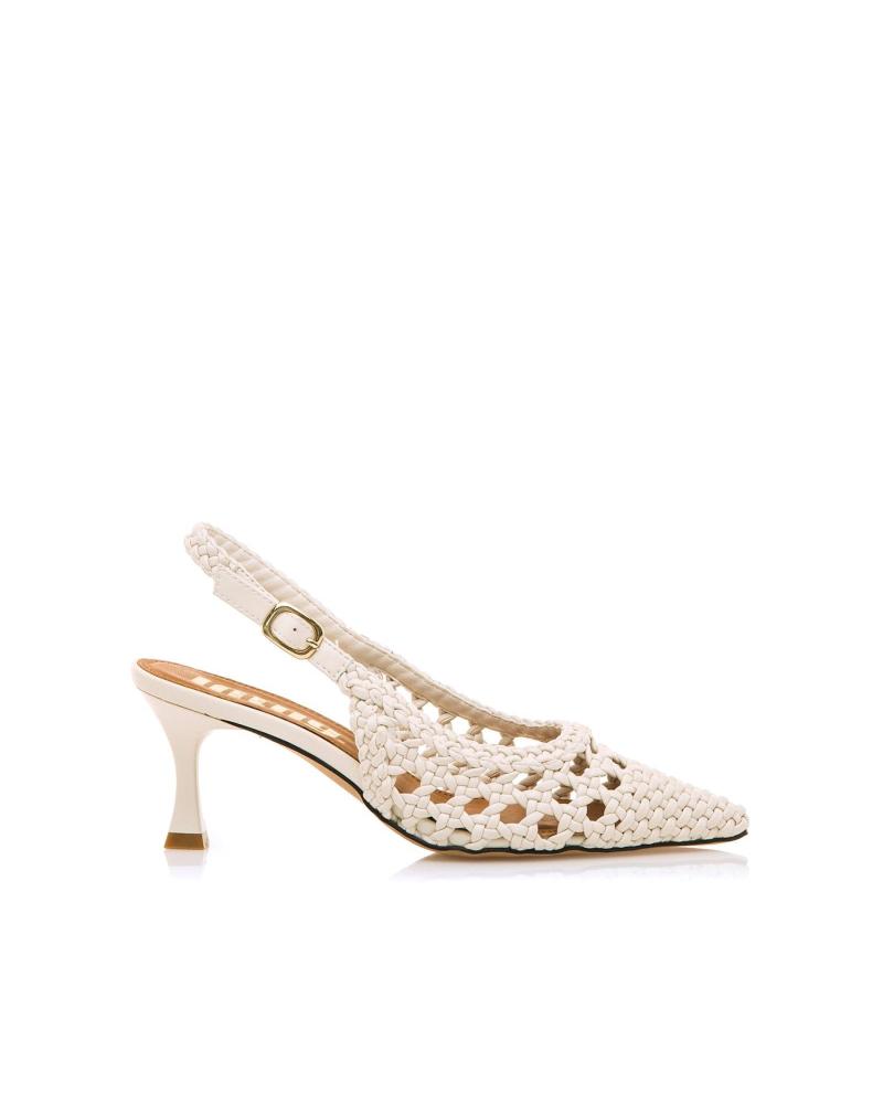 CHAUSSURES SLINGBACK MTNG 55436 BLANC BLANCO