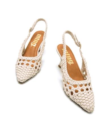 CHAUSSURES SLINGBACK MTNG 55436 BLANC BLANCO