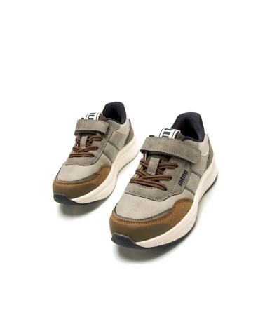 ZAPATILLAS CASUAL MTNG 49103 GRIS CON CIERRE ADHERENTE GRIS
