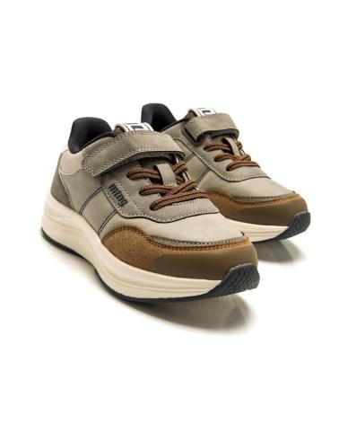 ZAPATILLAS CASUAL MTNG 49103 GRIS CON CIERRE ADHERENTE GRIS