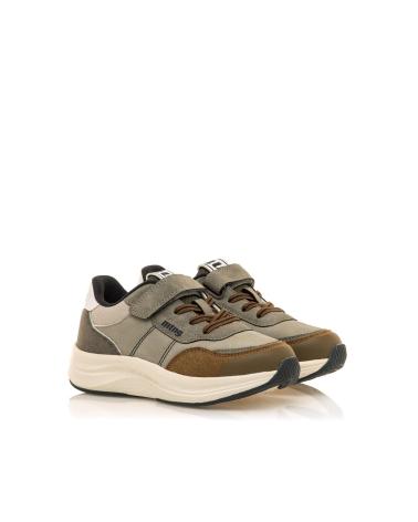 ZAPATILLAS CASUAL MTNG 49103 GRIS CON CIERRE ADHERENTE GRIS