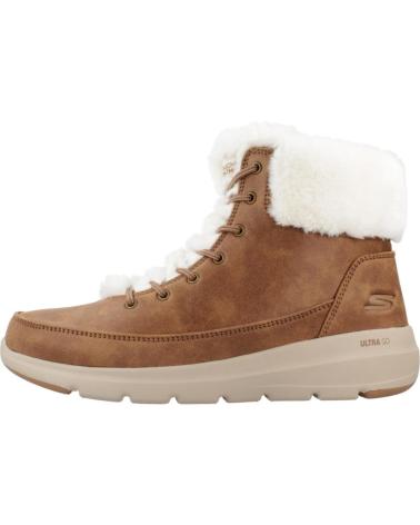 SKECHERS BOTINES MUJER MODELO GLACIAL ULTRA - WOND COLOR MARRON CSNT