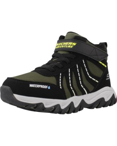 SKECHERS RUGGED RANGER STORM TRAIL BKGR: GREEN/BLACK HIKING BOOTS BKGR