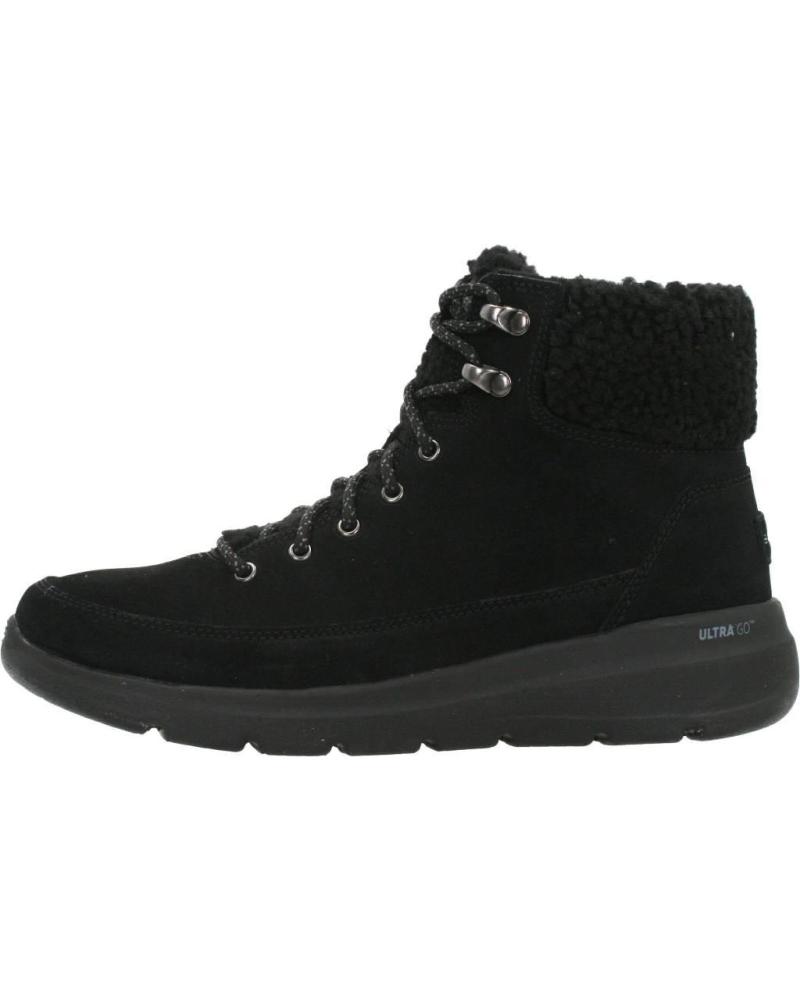 SKECHERS GLACIAL ULTRA WOODLANDS BBK - BOTINS PRETOS BBK