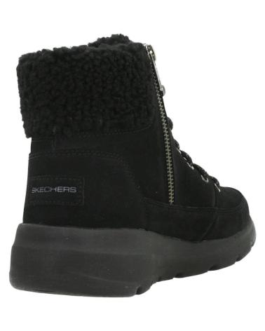 SKECHERS GLACIAL ULTRA WOODLANDS BBK - BOTINS PRETOS BBK