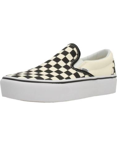 VANS CLASSIC SLIP-ON PLATFORM CHECKERBOARD BLANCO Y NEGRO BLKWHTCHCK