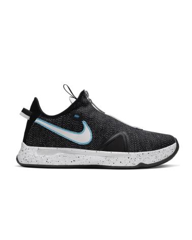 CHAUSSURES DE BASKETBALL NIKE PG 4 NOIR-GRIS LOUP-BLEU FURIE-BLANC NEGRO-GRIS LOBO-AZUL FURIA-BLANCO