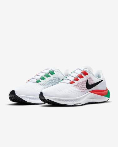 NIKE AIR ZOOM PEGASUS 37 BLANC ROUGE VERT BLANCO ROJO Y VERDE