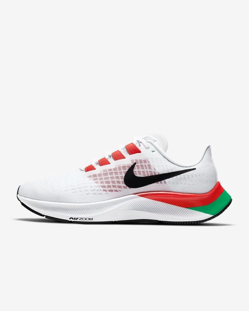 NIKE AIR ZOOM PEGASUS 37 BLANC ROUGE VERT BLANCO ROJO Y VERDE