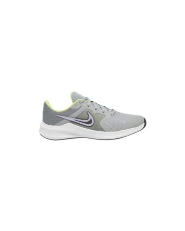BASKETS NIKE DOWNSHIFTER 11 GS GRIS STEEL LIGHT HEATHER ET NOIR GRIS STEEL LIGHT HEATHER-BLACK 035