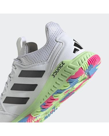 SCARPE ADIDAS COURT FLIGHT FTWBLA BIANCHE CON SUOLA MULTICOLORE BLANCO