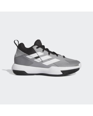 ADIDAS CROSS EM UP SELECT JUNIOR BASKETBALL SHOES GREY GRIS