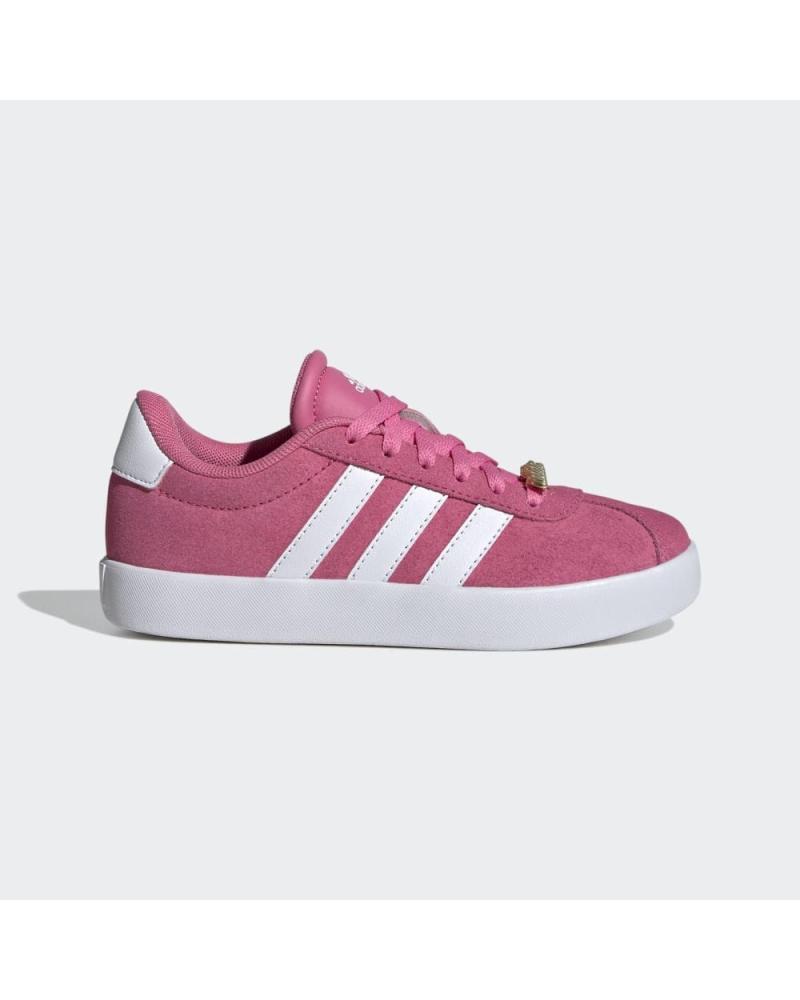 TÊNIS ADIDAS VL COURT 3.0 K INFANTIL ROSA ROSA