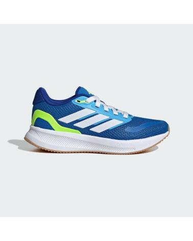 ADIDAS RUNFALCON 5 J BLU E VERDE LIMA - RIF. JQ8137 AZUL