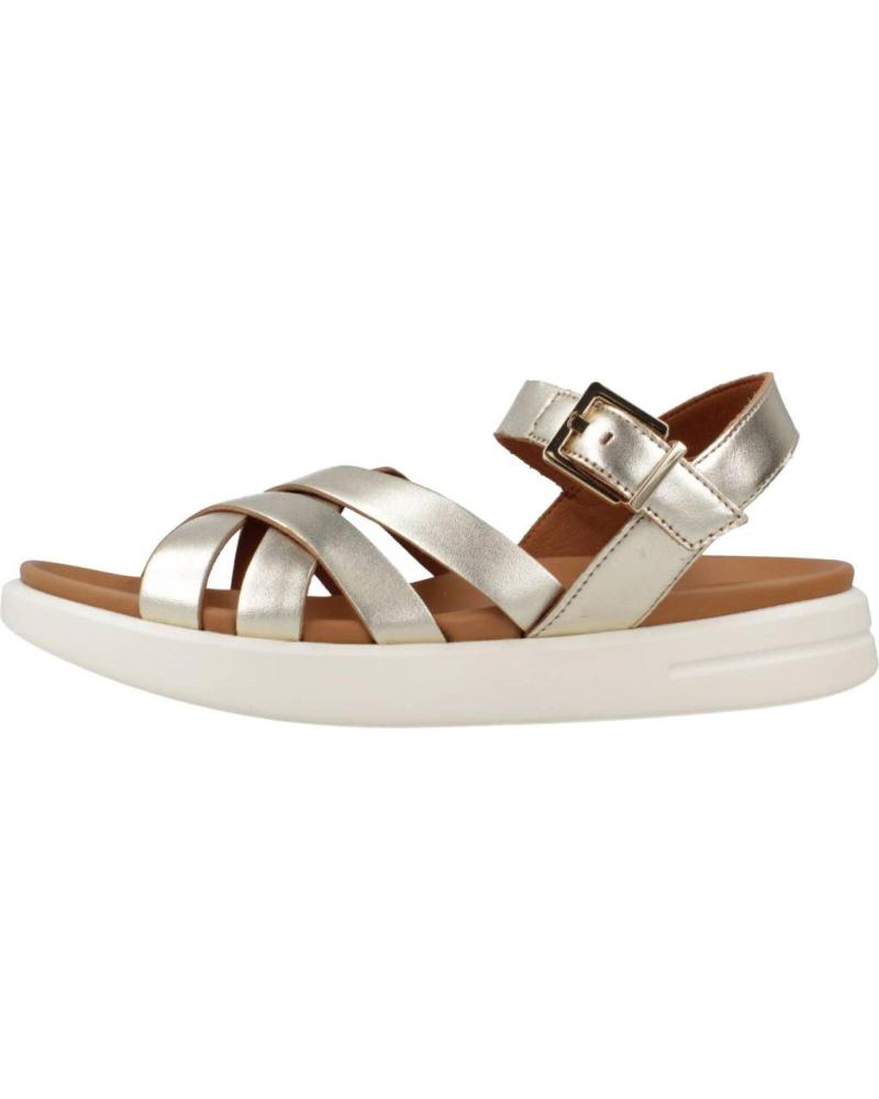 GEOX SANDALIAS MUJER MODELO D XAND 2S B - METAL LEA COLOR ORO C20 C2012