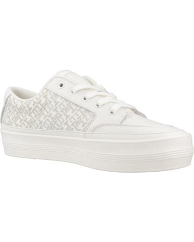 TOMMY HILFIGER FW0FW08331 - ZAPATILLAS BLANCAS CON MONOGRAM Z00
